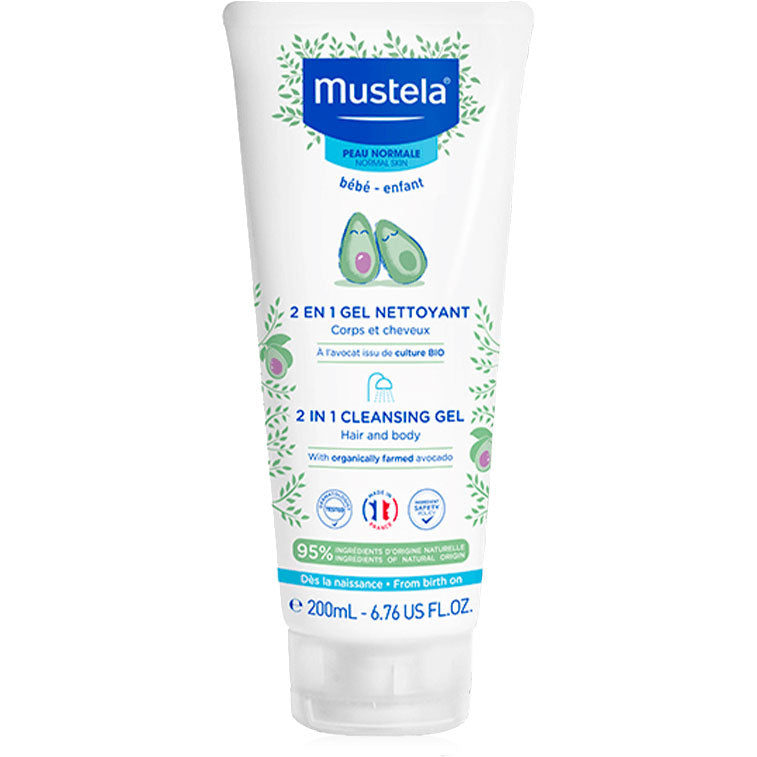 Mustela 2 in 1 Cleansing Gel 200ml Skinstore