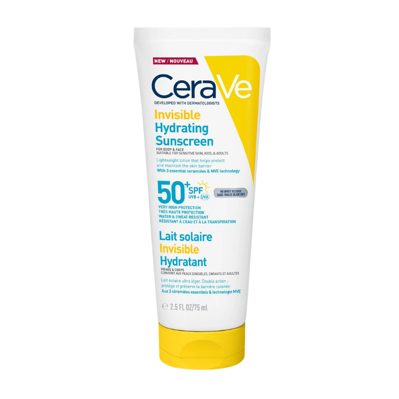 CeraVe Invisible Hydrating Sunscreen SPF 50+ 75ml