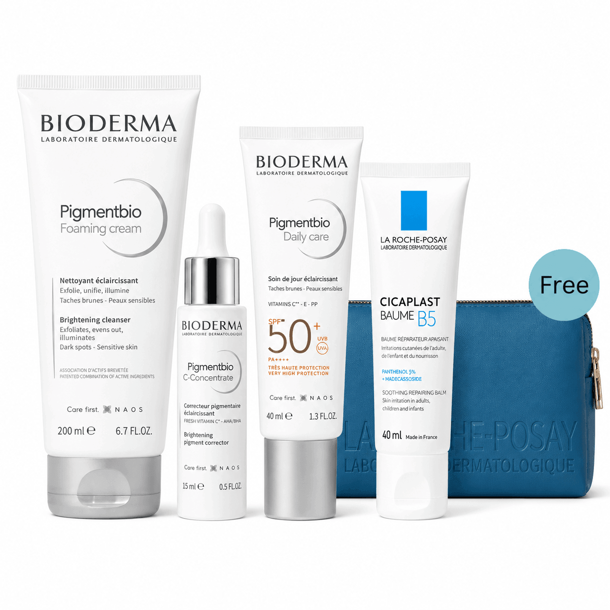Bioderma Pigmentbio Brightening Routine + FREE Leather Pouch