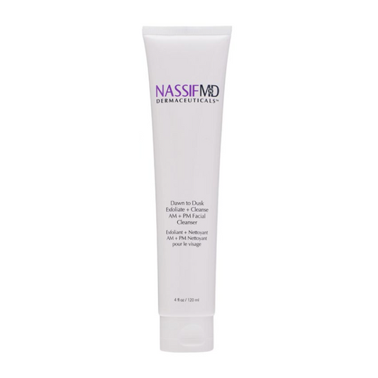 NassifMD Dawn To Dusk Cleanse Exfoliate AM PM Facial Cleanser 120ml Skinstore