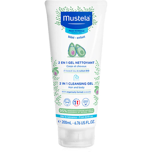 Mustela 2 in 1 Cleansing Gel 200ml Skinstore
