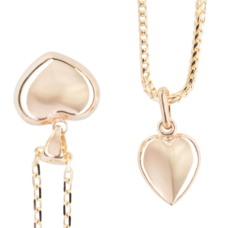 9ct Yellow Gold Heart Pendant Skinstore