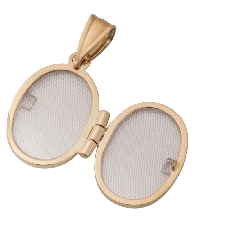 9ct Italian Gold Antique-Style Locket Pendant Skinstore