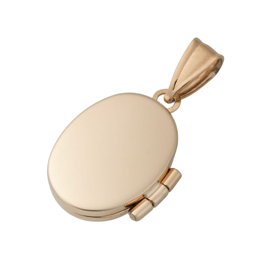 9ct Italian Gold Antique-Style Locket Pendant Skinstore