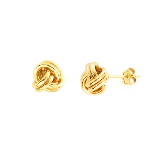 9ct Yellow Knot Studs Skinstore