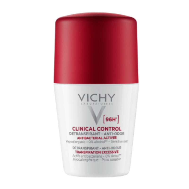 Vichy Clinical Control deodorant on a white background