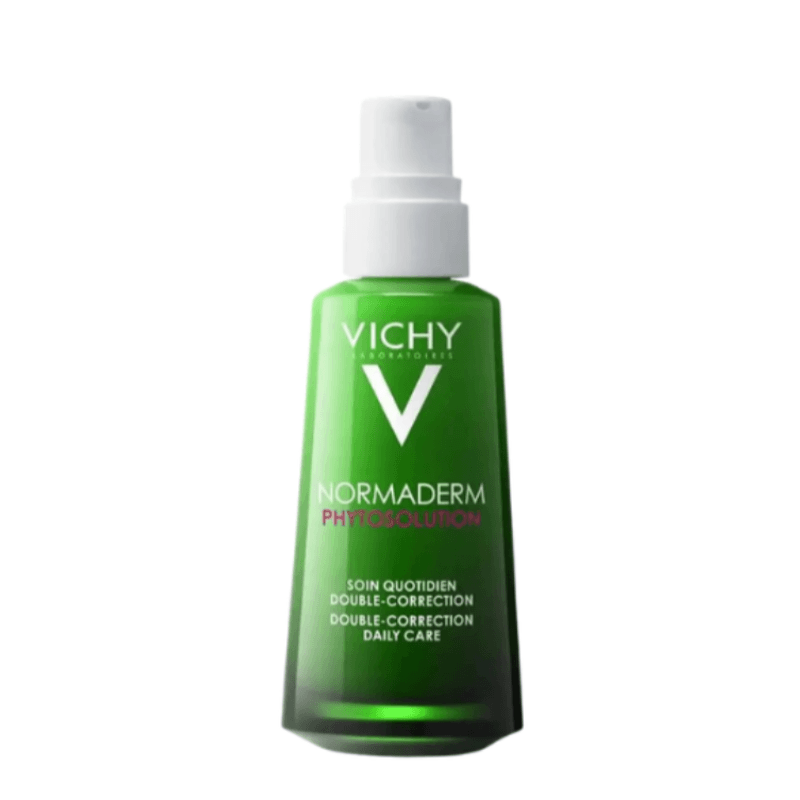 Vichy Normaderm bottle on a white background
