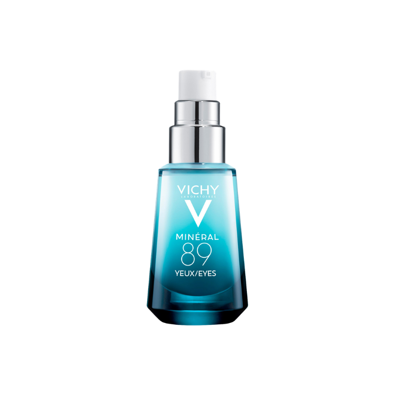 Vichy Mineral 89 Eyes bottle on a white background
